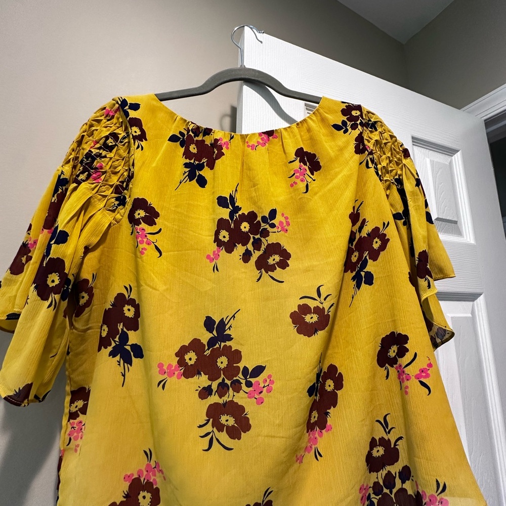 Floral Yellow Top
